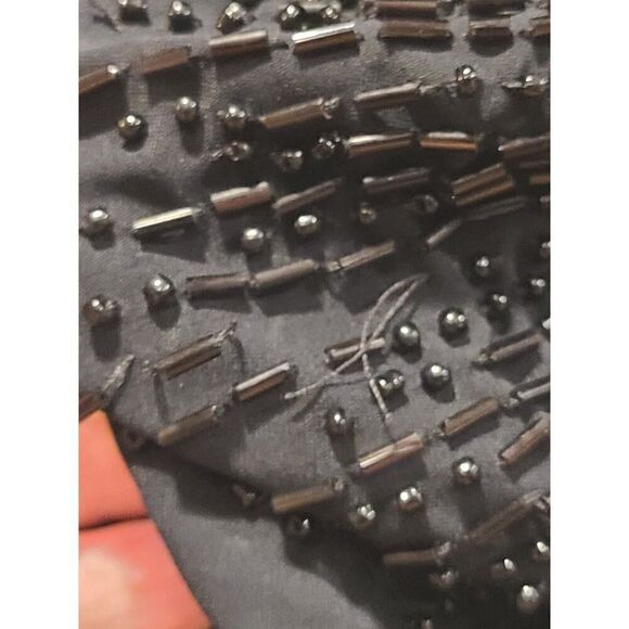 Gottex Black Beaded V-Neck Cross Over Surplice One Piece Swimsuit NOS $188 - Picture 12 of 15